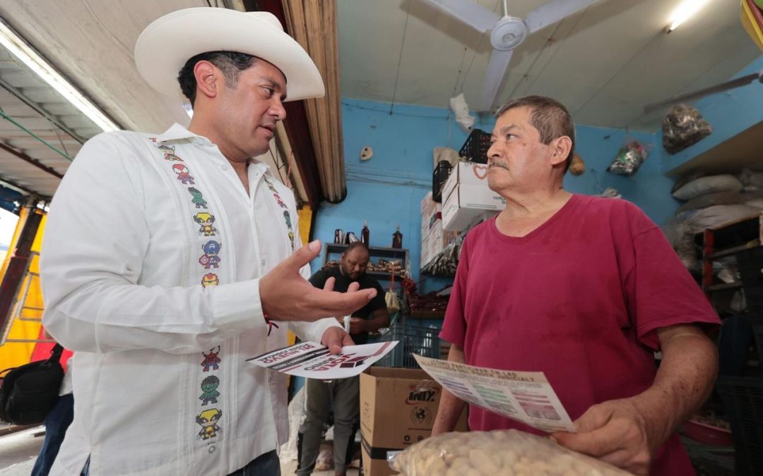 Sergio Gutiérrez Luna, presidente de la Cámara de Diputados, promueve voto en su tercer día de gira nacional, en Ciudad Victoria, Tamaulipas