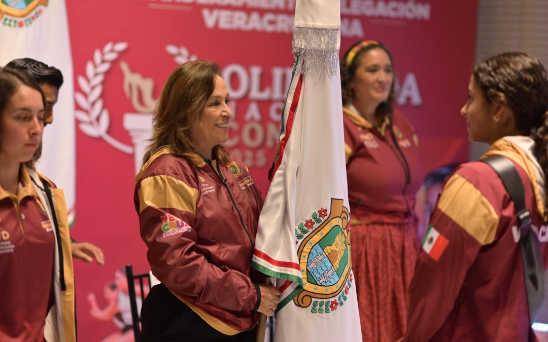 Veracruz abandera a delegación que asistirá a la Olimpiada Nacional CONADE