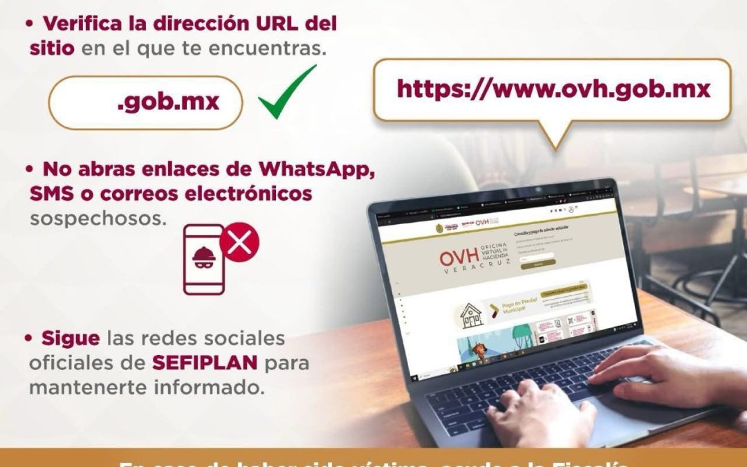 Sefiplan alerta sobre páginas falsas que suplantan a la Oficina Virtual de Hacienda