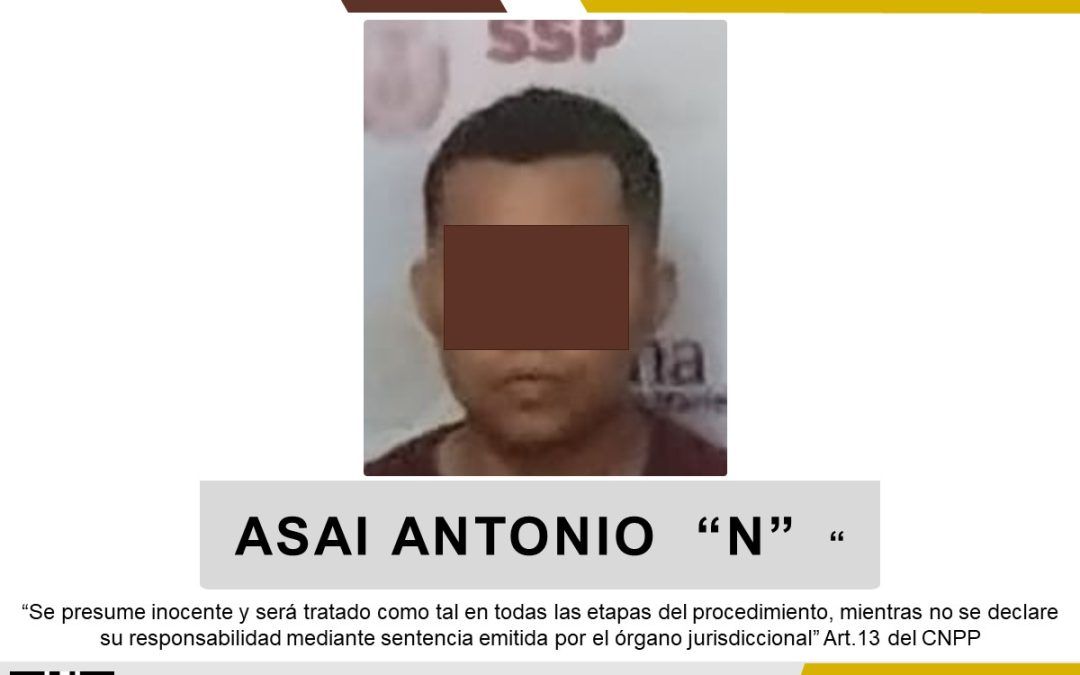 Detienen a Asai Antonio ‘N’ presunto asesino de candidata de MORENA en Texistepec