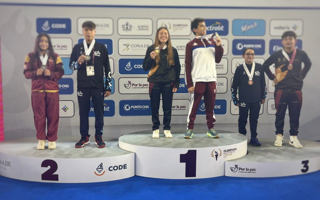 Veracruz suma cinco preseas en el primer día de la Olimpiada Nacional de natación