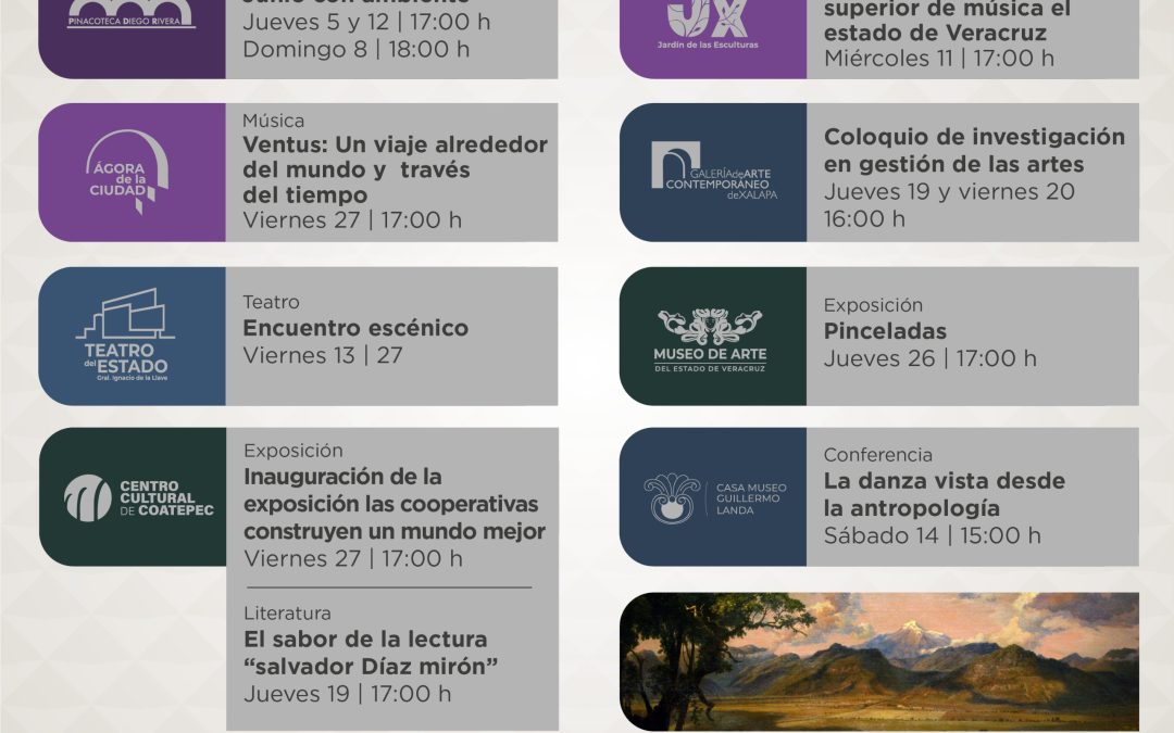 En junio, asiste a las actividades culturales en los recintos de SECVER 