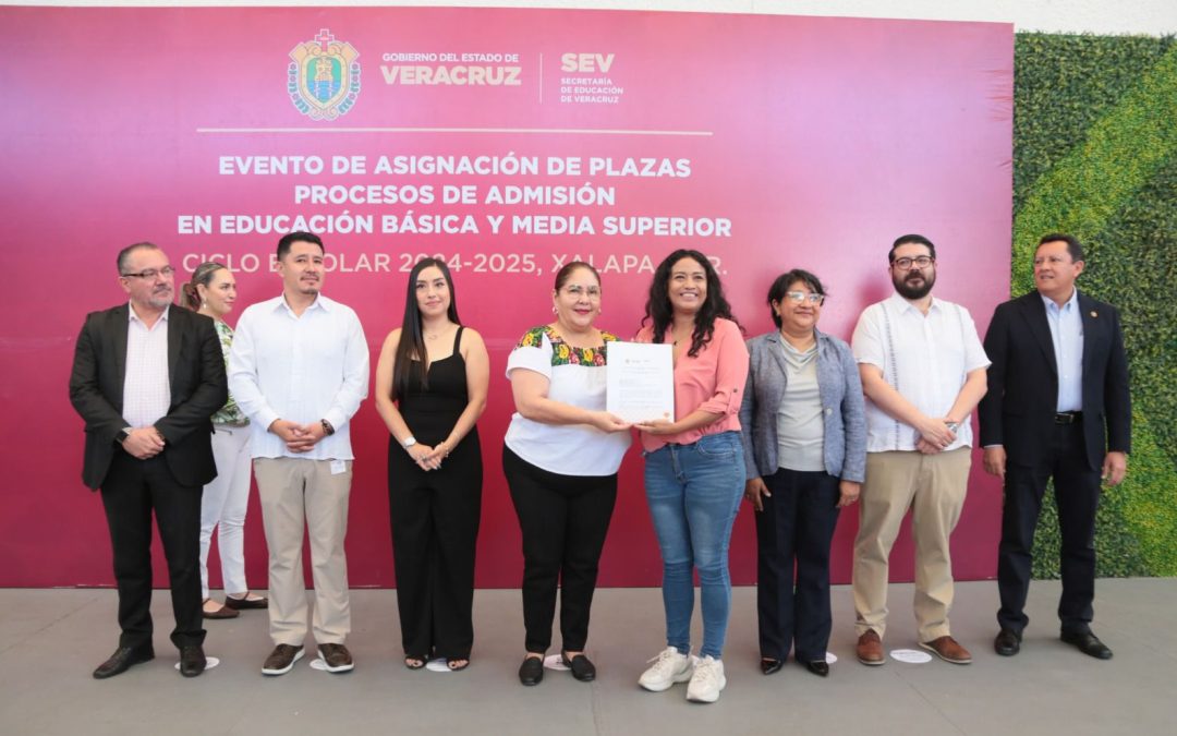 Cumple SEV con asignación de plazas del Ciclo Escolar 2024-2025 