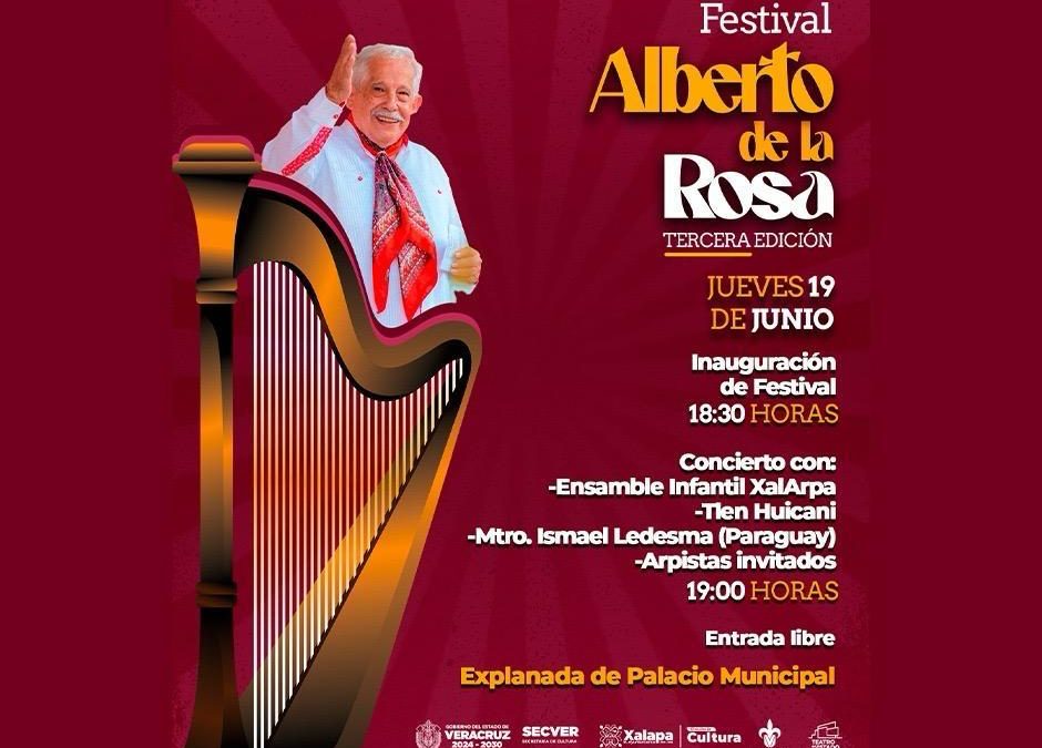 Últimos días del Festival Alberto de la Rosa, homenaje al gran maestro del arpa