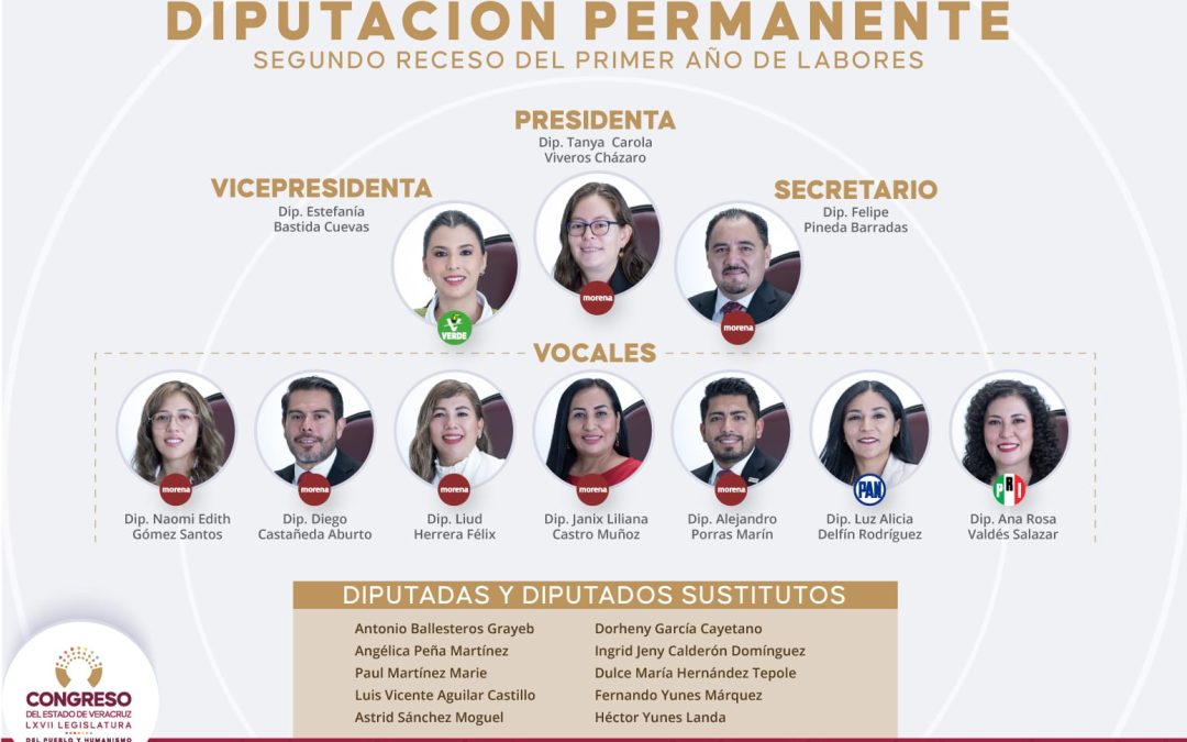 Instalada, Diputación Permanente del segundo receso legislativo