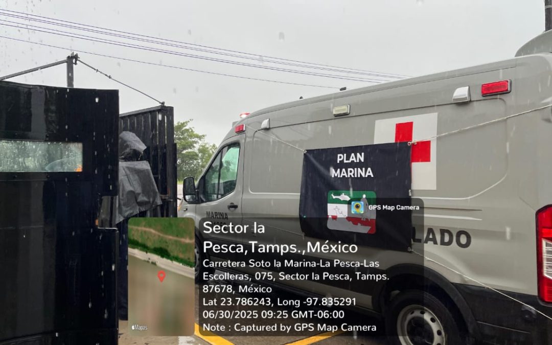 El Plan Marina se mantiene activo en sus fases de Prevención y Auxilio en los estados de Veracruz y Tamaulipas, por los remanentes de la tormenta tropical “Barry”
