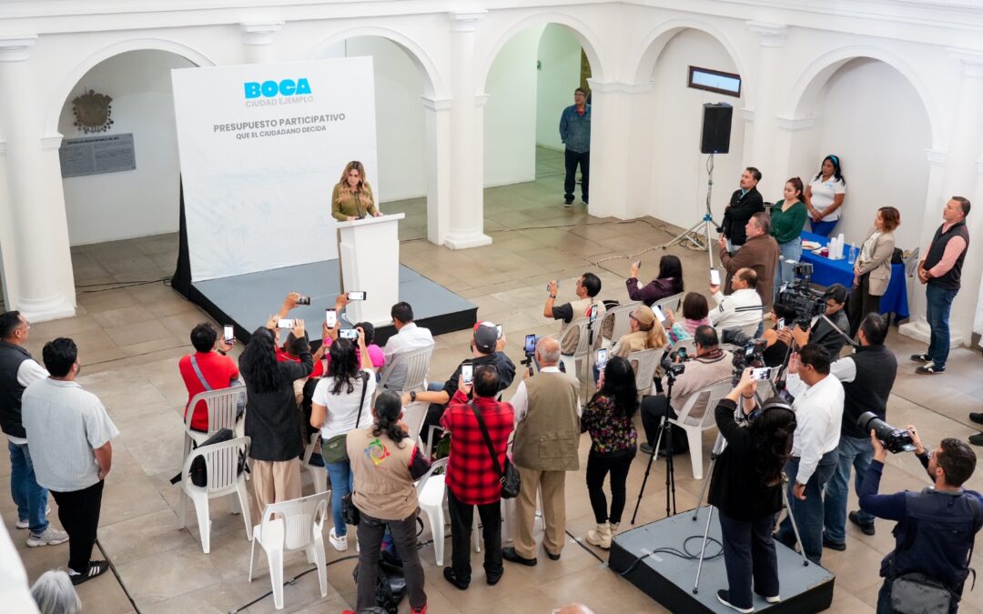 Alcaldesa Maryjose Gamboa anuncia que en Boca del Río se implementará este mismo año el Presupuesto Participativo