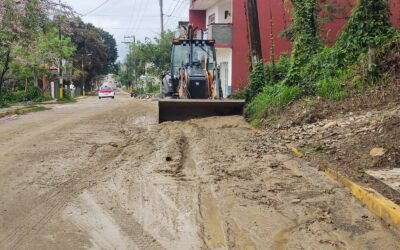Atienden deslave en colonia Las Carmelitas de Misantla tras reporte ciudadano