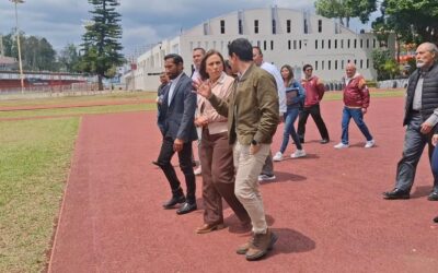 Recorre gobernadora Nahle y titular de CONADE Romel Pacheco Instalaciones deportivas en Xalapa