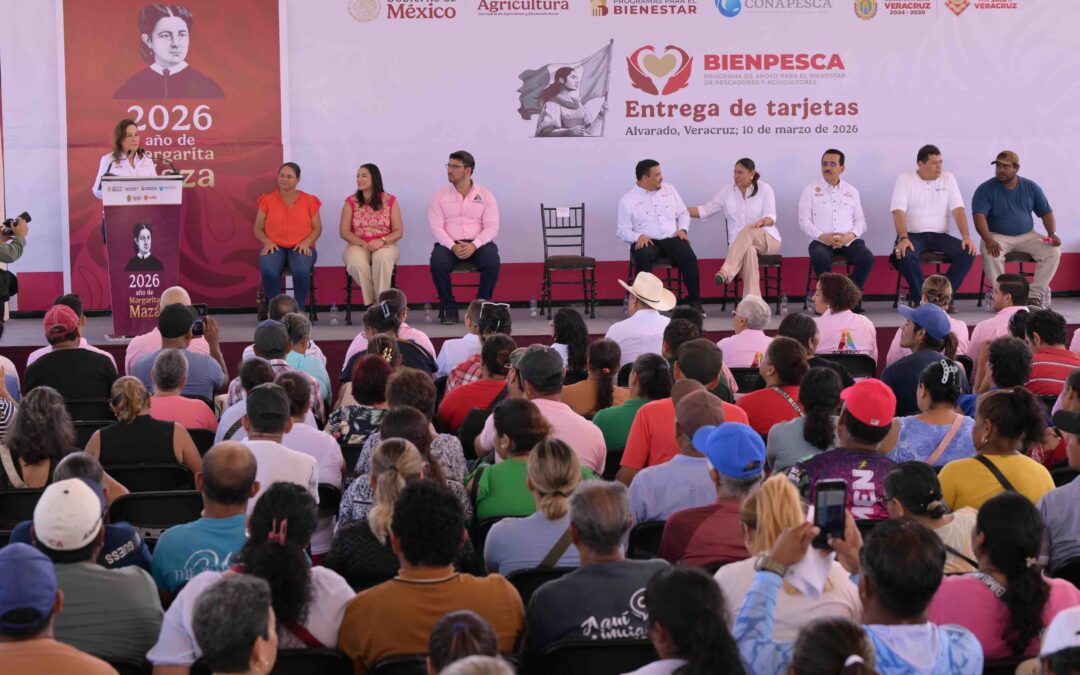 Veracruz reforzará Bienpesca con apoyo estatal de 4 mil pesos para pescadoras y pescadores: Rocío Nahle