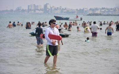 Refuerza Ayuntamiento de Veracruz seguridad en playas durante Semana Santa