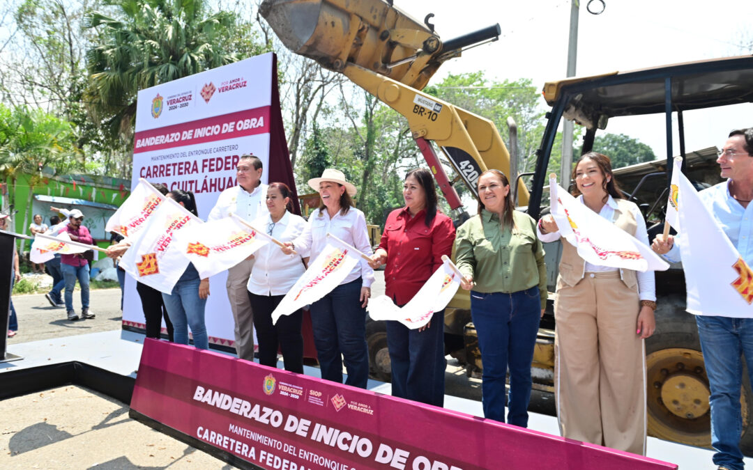 Quien hable mal de Veracruz no tiene cabida, advierte Gobernadora al iniciar obra en Cuitláhuac