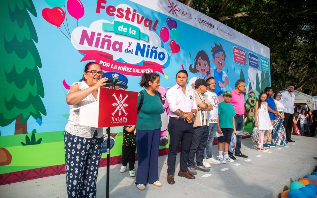 Apostar al presente de las infancias garantiza un mejor futuro a Xalapa; Ayuntamiento realizó gran festín para la niñez