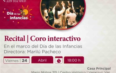 Asiste al Recital Coro Interactivo en el Centro Cultural Casa Principal